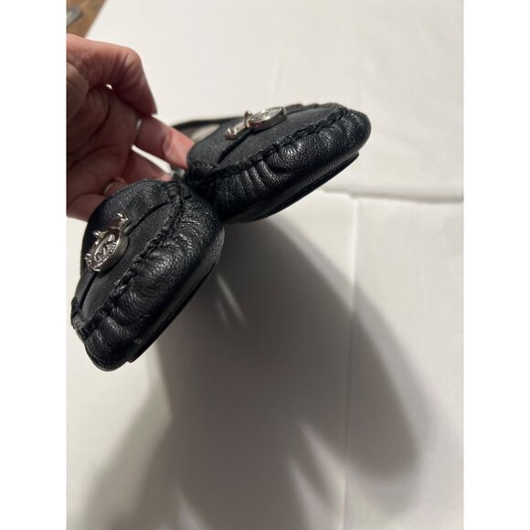 Michael Kors Black Leather Moccasin Loafers - Picture 5 of 9